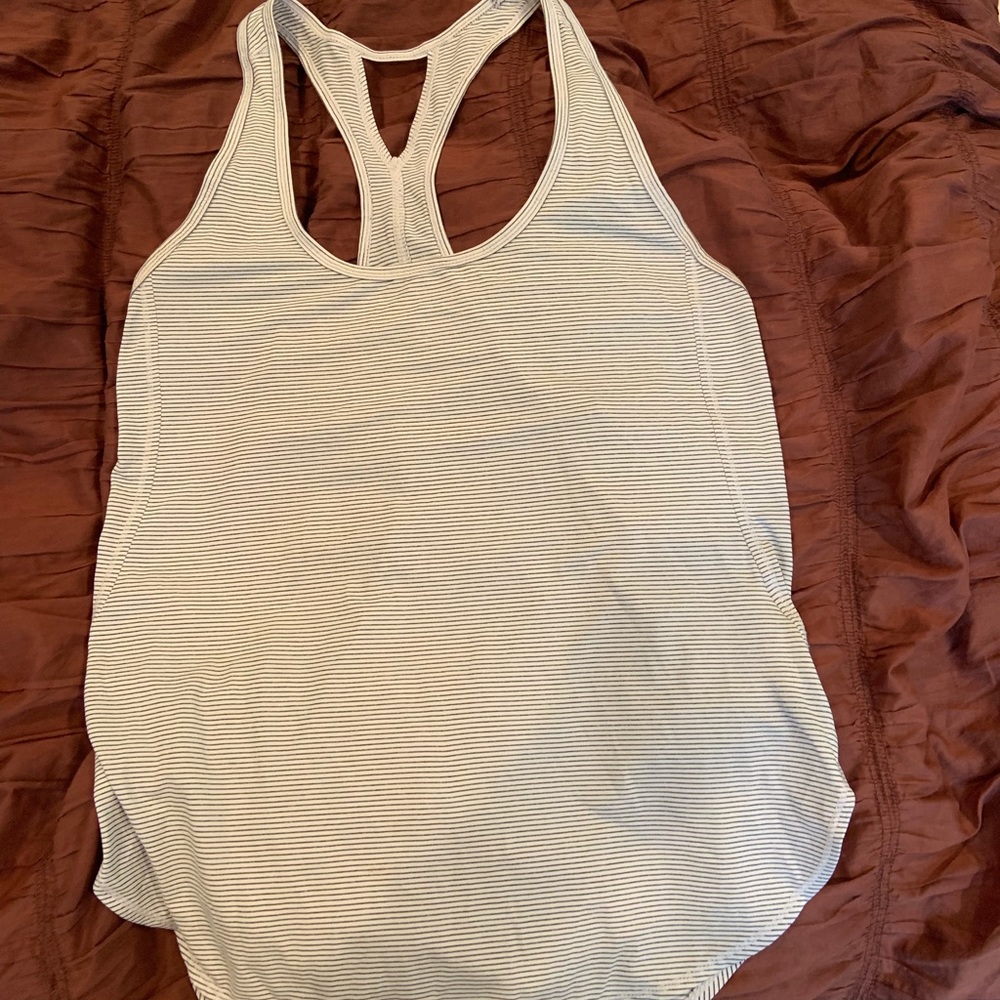 Zella Striped Workout Tank Size Medium